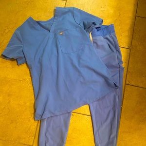 Women’s Figs Scrub Set Cecil Blue